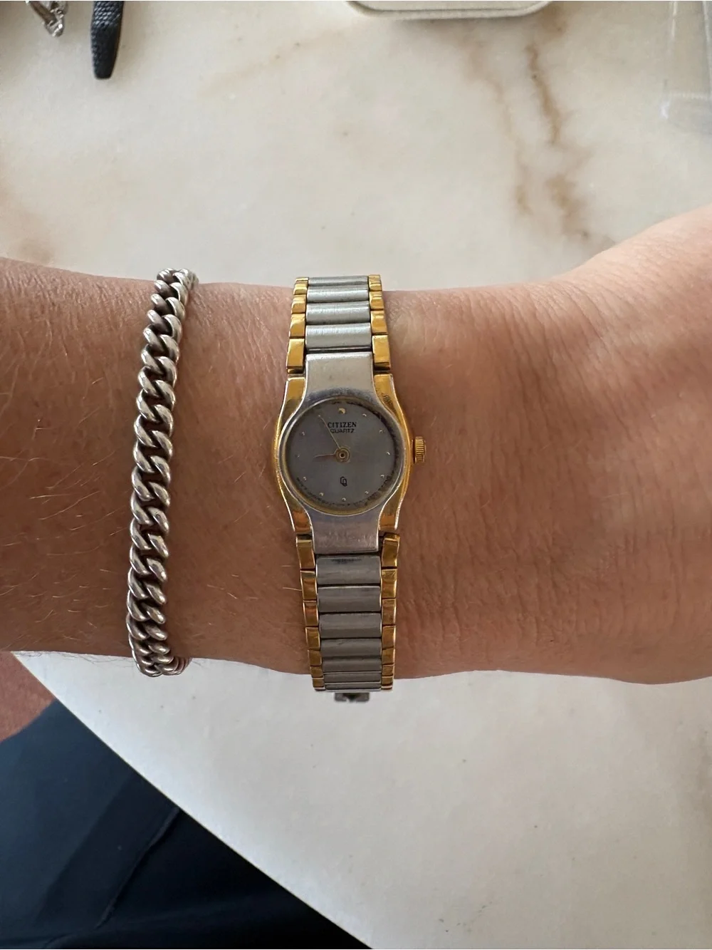 Citizen Two-Tone Silver and Gold Ladies Bracelet Watch